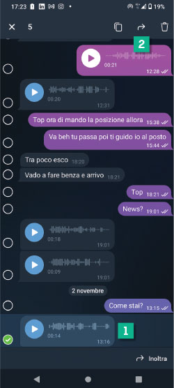 Trasformare vovali in testo snap 4